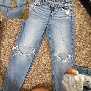 American Eagle Outfitters Light Blue Boyfriend Jeans